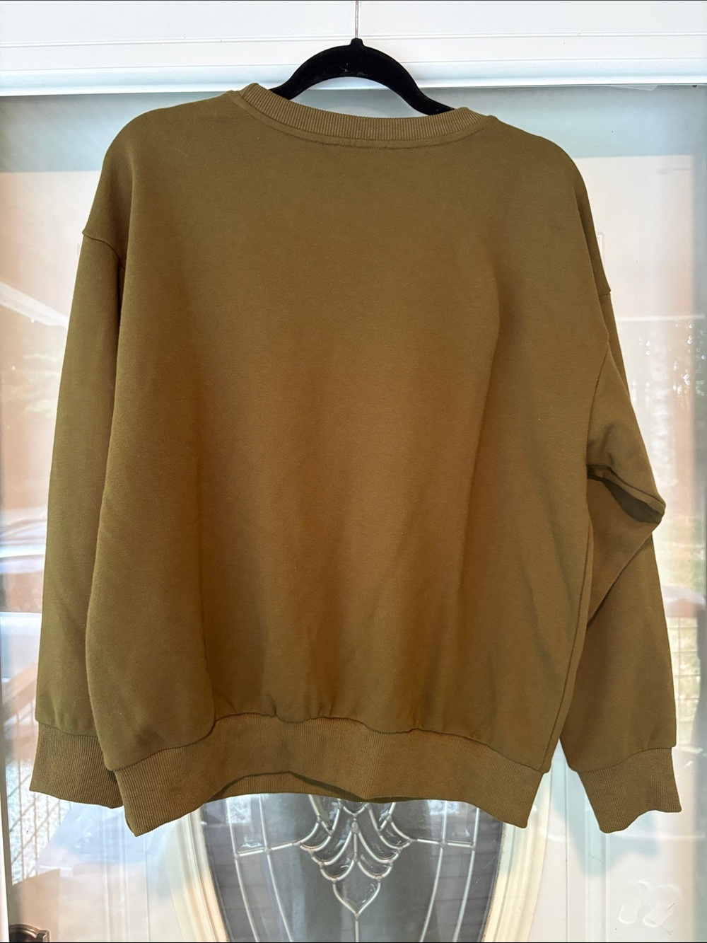 NEW blue b Olive Green & Cream Rodeo Cowboy Horse Bull Embroidered Sweatshirt - Picture 2 of 4
